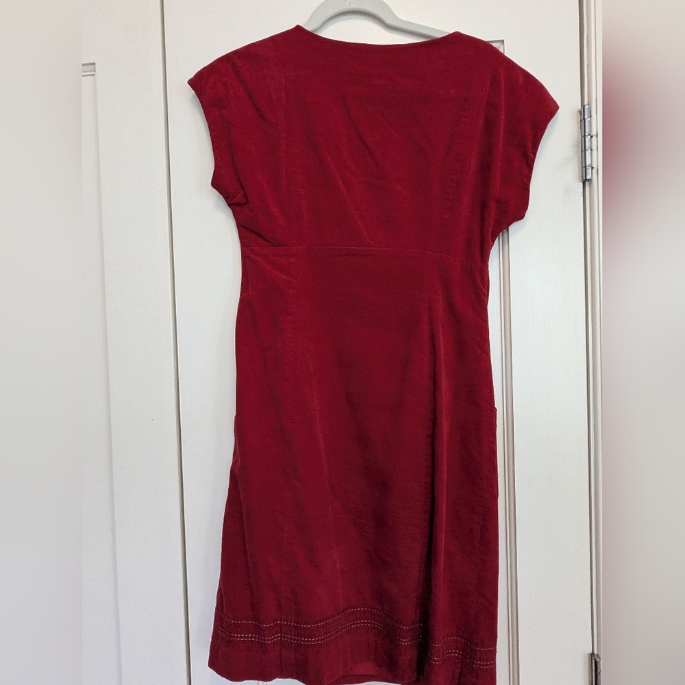 Boden Deep Red Mini Dress - Picture 8 of 10